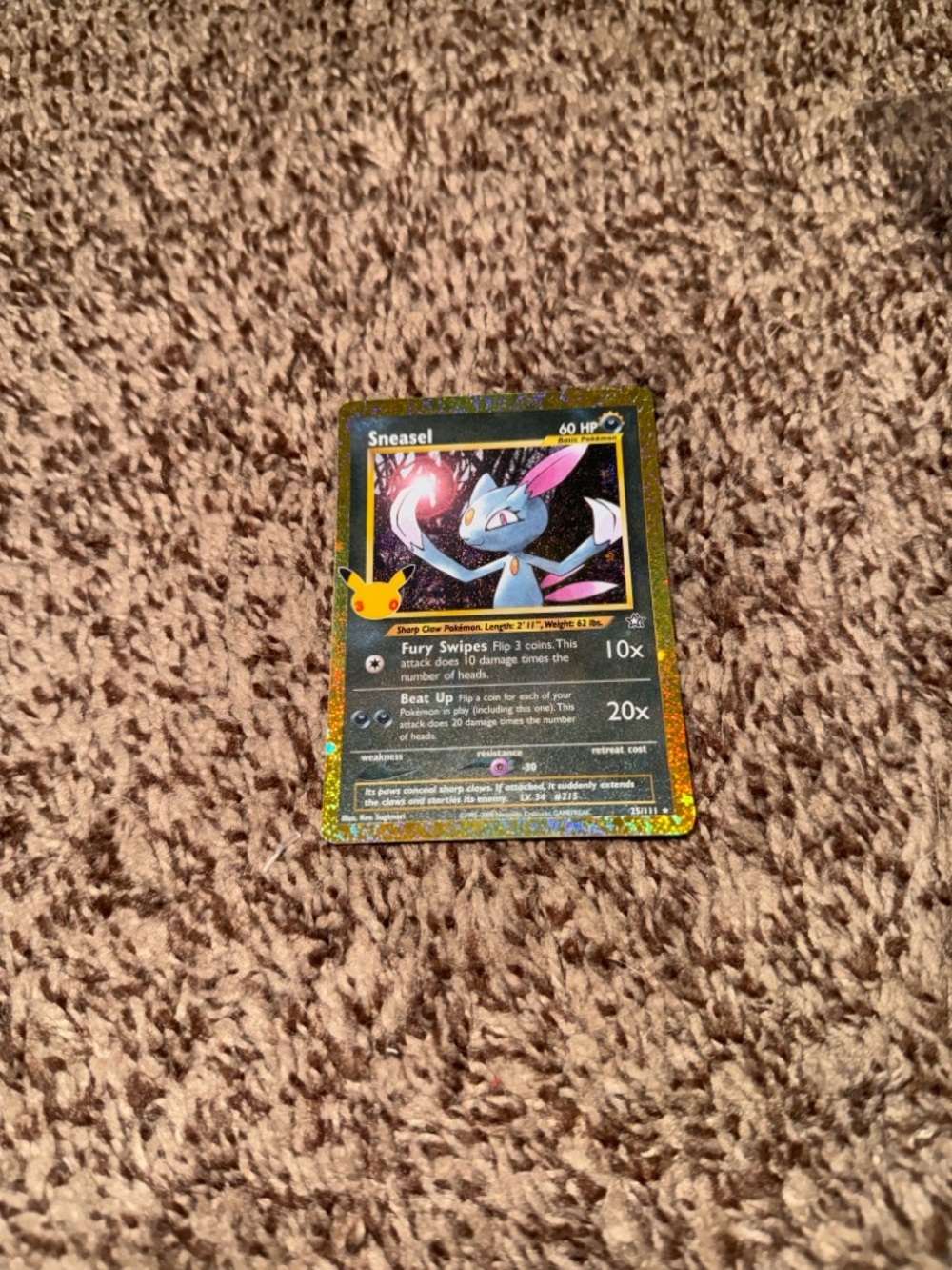 Sneasel 25/111 Me: 30th Celebration- Classic Collection Anniversary 30C